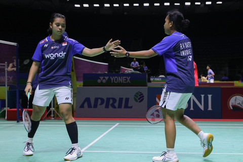 Ganda putra RI, Isyana Syahira/Rinjani Kwinara Foto: PBSI