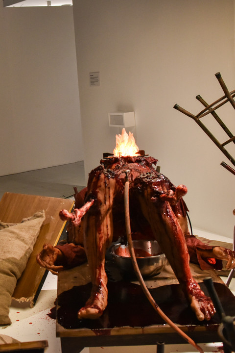 Instalasi seni pada pameran Macabre Art Installation Ghost in the Cell di Nirmana Falatehan, Jakarta, Sabtu (16/5/2026). Foto: Fakhri Hermansyah/ANTARA FOTO
