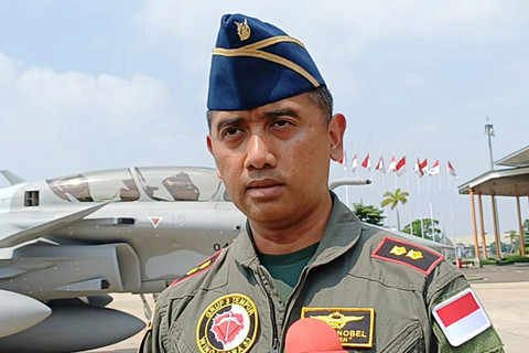 Komanda Skadrdron Udara 12 Letkol Pnb Binggi "Rayden" Nobel saat ditemui di Baseops Halim Perdana Kusuma, Selasa (18/5/2026). Foto: Rayyan/kumparan 