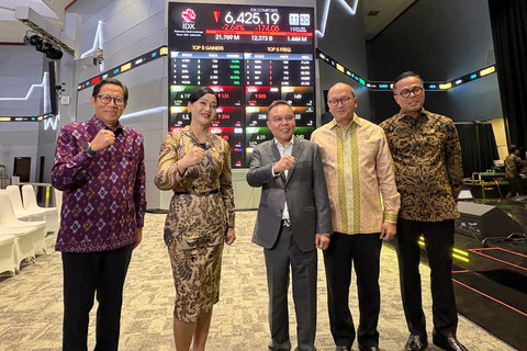 Wakil Ketua DPR Sufmi Dasco, Ketua OJK Friderica Widyasari, hingga Kepala BPI Danantara Rosan Roeslani menyambangi BEI, Jakarta, Selasa (19/5/2026). Foto: Muhammad Fhandra/kumparan