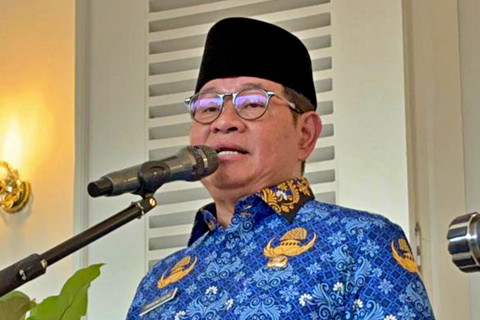 Gubernur DKI Jakarta Pramono Anung saat jumpa pers usai upacara peringatan Hari Kebangkitan Nasional ke-118 di Balai Kota DKI Jakarta pada Rabu (20/5/2026). Foto: Nauval Pratama/kumparan