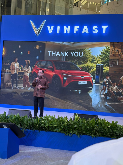 Peluncuran VinFast VF MPV 7 rakitan Subang. Foto: Fitra Andrianto/kumparan