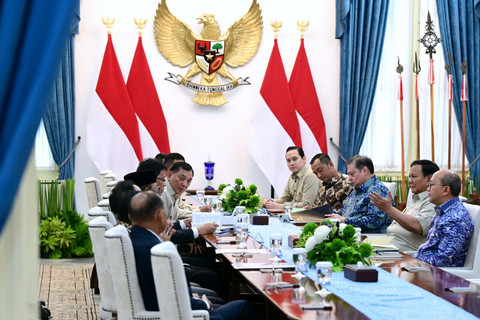 Presiden Prabowo Subianto menerima sejumlah tokoh ekonomi nasional di Kompleks Istana Kepresidenan, Jakarta, pada Jumat, (22/5/2026). Foto: Muchlis Jr/Biro Pers Sekretariat Presiden