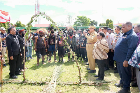 Wamendagri Ribka Haluk tegaskan stabilitas keamanan jadi syarat mutlak untuk jalankan pembangunan di Papua Pegunungan, Sabtu (23/5/2026). Foto: Dok. Kemendagri
