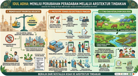 Ilustrasi Perubahan Peradaban. (Sumber: Gemini)