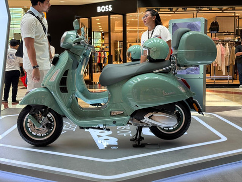 Peluncuran Vespa 80th Anniversary di Pondok Indah Mall 2, Jakarta, Rabu (26/5/2026). Foto: Syahrul Ghiffari/kumparan