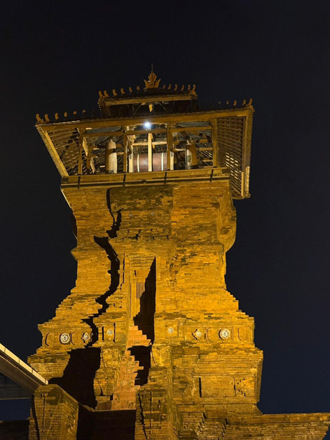 Suasana menara kudus malam takbir, Selasa (26/5/2026). Foto: Zamachsyari/kumparan