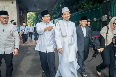 Mensos Saifullah Yusuf (Gus Ipul) menghadiri salat Idul Adha 1447 H di Masjid Istiqlal, Jakarta, pada Rabu (27/5/2026). Foto: Dok. Kemensos