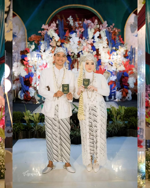 Pernikahan Apriani dan suaminya, dikelola oleh Acara Wedding Planner. Foto: Dok. Pribadi