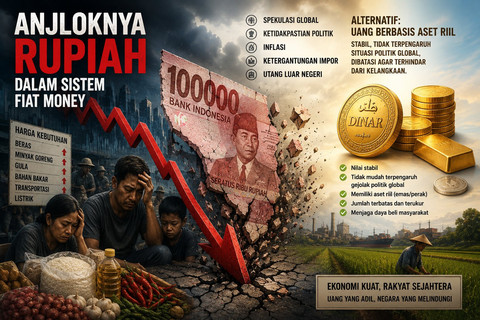 Ilustrasi dampak anjloknya rupiah. Foto: Dokumentasi pribadi