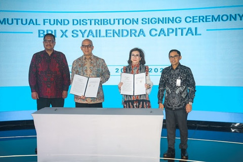 Perluas akses investasi ritel, BRI distribusikan reksa dana pasar uang dan pendapatan tetap syariah besutan Syailendra Capital. Foto: Dok. BRI