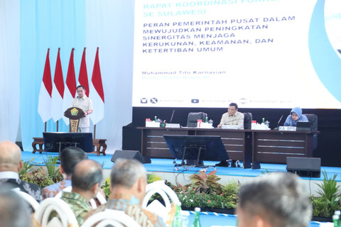 Mendagri Tito Karnavian minta Pemda aktifkan FKUB dan TPKS sebagai instrumen deteksi dini pencegahan konflik di Sulawesi, Sabtu (30/5/2026). Foto: Kemendagri RI