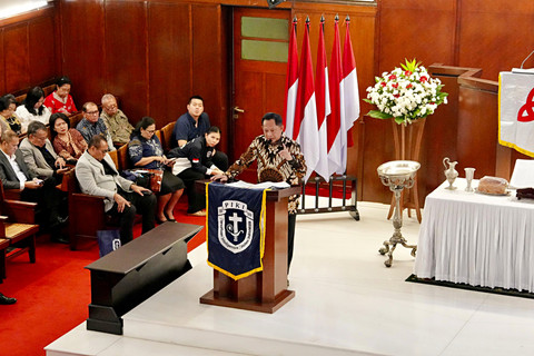 Mendagri Tito Karnavian saat menghadiri acara Serah Terima Kepengurusan dan Pelantikan Dewan Pimpinan Pusat (DPP) PIKI Masa Bakti 2026-2031 di Gereja Paulus Jakarta, Sabtu (30/5/2026). Foto: Dok. Kemendagri