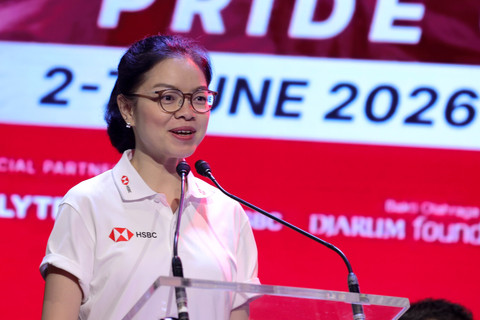 Head of Customer Propositions & Partnership, Marketing & Customer Experience HSBC Indonesia, Fransisca Kallista Arnan saat konferensi pers jelang Polytron Indonesia Open 2026 di The Music Place, Fairmont Jakarta, Senin (1/6/2026). Foto: Megapro Communications
