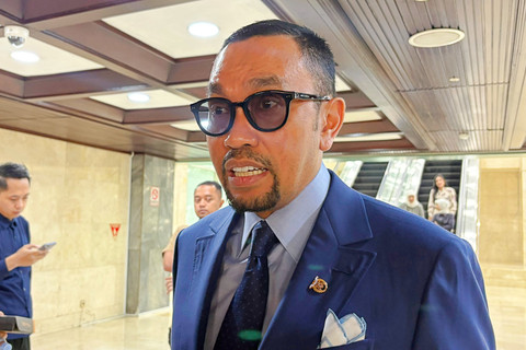 Wakil Ketua Komisi III DPR Ahmad Sahroni di Kompleks Parlemen, Senayan, Jakarta, Rabu (3/6/2026). Foto: Nasywa Athifah/kumparan