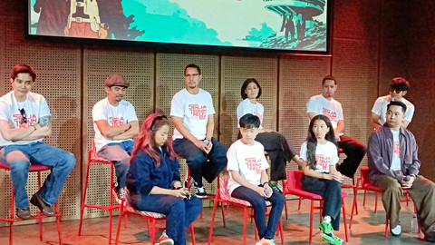 Konferensi Pers Musikal Senja Teduh Pelita. Foto: Aprilandika Pratama