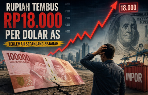 Ilustrasi rupiah melemah. Foto: Generated by AI