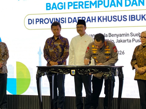 Agenda Penandatanganan Surat Keputusan Bersama Program Percontohan Penyelenggaraan Pelayanan Terpadu Bagi Perempuan dan Anak, Balai Kota DKI Jakarta, Kamis (4/6/2026). Foto: Aditya Nugraha/kumparan
