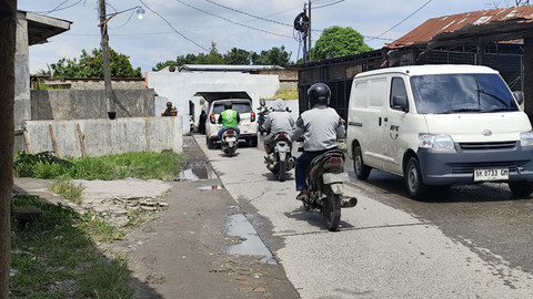 Lokasi tempat kejadian perkara (TKP) wanita hamil ditendang preman di Medan, Kamis (4/6/2026). Foto: Amar Marpaung/kumparan