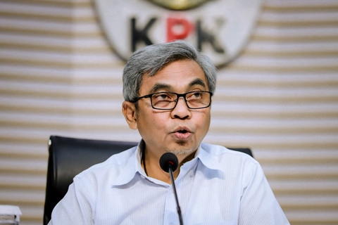 Ketua KPK Setyo Budiyanto saat konferensi pers terkait barang bukti OTT dugaan korupsi pengurusan izin tinggal WNA di Gedung Merah Putih KPK, Jakarta, Kamis (4/6/2026). Foto: Jamal Ramadhan/kumparan