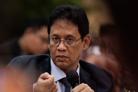Menteri Keuangan Indonesia Purbaya Yudhi Sadewa menghadiri konferensi pers bulanan mengenai anggaran pendapatan dan belanja negara (APBN) di Kementerian Keuangan, Jakarta, Jumat (5/6/2026). Foto: Yasuyoshi Chiba/AFP