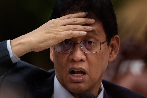 Menteri Keuangan Indonesia Purbaya Yudhi Sadewa menghadiri konferensi pers bulanan mengenai anggaran pendapatan dan belanja negara (APBN) di Kementerian Keuangan, Jakarta, Jumat (5/6/2026). Foto: Yasuyoshi Chiba/AFP