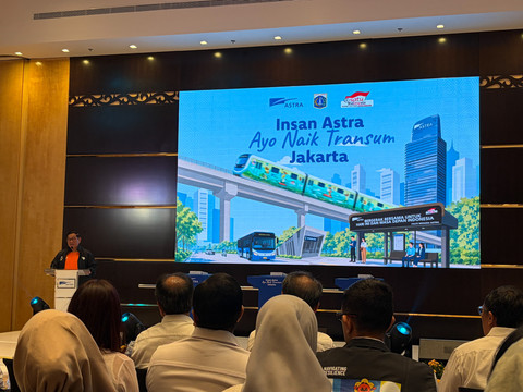 Peluncuran kampanye "Insan Astra Ayo Naik Transum Jakarta" oleh PT Astra International Tbk di Menara Astra, Jakarta Pusat, Jumat (5/6/2026).  Foto: Najma Ramadhanya/kumparan