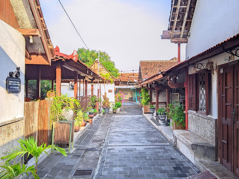 Rumah di Between Two Gates di Kampung Alun-Alun, Kotagede, Kota Yogyakarta. Kawasan ini ditutup sementara untuk wisatawan. Foto: Dok. Joko Nugroho
