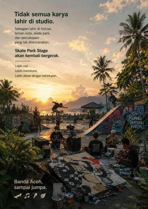 Yang akan kembali bukan sebuah acara. Yang akan kembali adalah alasan untuk bertemu. Hybrid designed by Ari J. Palawi.
