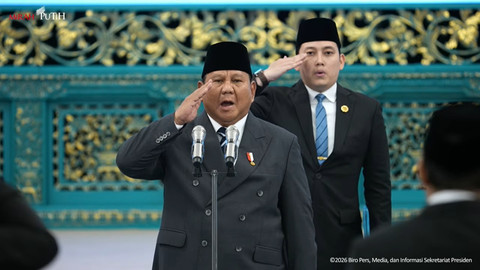 Suasana Presiden Prabowo saat melantik Kepala dan Wakil Kepala BGN serta Penasihan Khusus Presiden di Jakarta, Senin (8/6/2026). Foto: YouTube/ Sekretariat Presiden