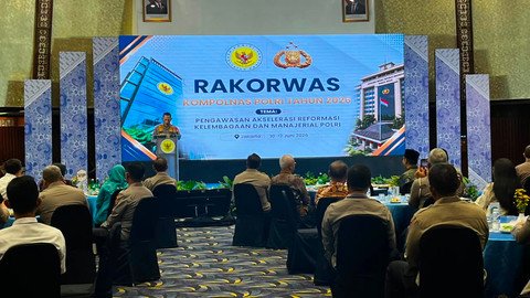 Kapolri Jenderal Listyo Sigit Prabowo saat menghadiri Rakorwas Kompolnas Polri 2026 di Ancol, Jakarta Utara, Rabu (9/6/2026). Foto: Rayyan/kumparan 