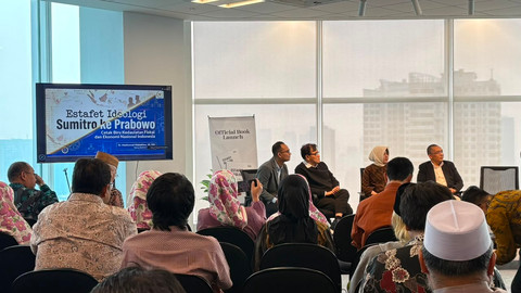 Acara Launching & Bedah Buku: Estafet Ideologi Sumitro ke Prabowo (Komunikasi Politik, Ekonomi, dan Momentum Perubahan di Peralihan Zaman) karya Dr. Hendri Satrio, Universitas Paramadina, Jakarta (10/6/2026). Foto: Kevin Daniel/kumparan