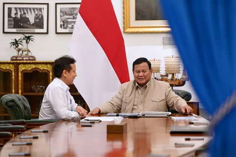 Menteri Kesehatan Budi Gunadi Sadikin menghadap Presiden Prabowo Subianto untuk melaporkan hasil nyata perkembangan pelaksanaan Program Hasil Terbaik Cepat (PHTC) di bidang kesehatan pada Selasa, (9/6/2026). Foto: Instagram/ @sekretariat.kabinet