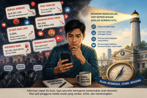 Ilustrasi bijak saat membaca informasi. Foto: Generated by AI