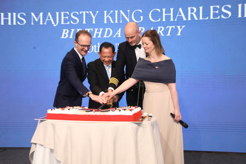 Mendagri Tito Karnavian mewakili pemerintah Indonesia menghadiri Perayaan Ulang Tahun ke-78 Raja Charles III di Jakarta, Rabu (10/6/2026) malam. Foto: Dok. Kemendagri