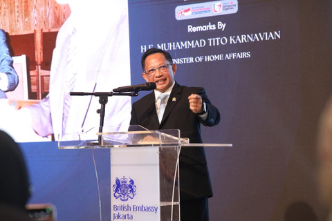 Mendagri Tito Karnavian mewakili pemerintah Indonesia menghadiri Perayaan Ulang Tahun ke-78 Raja Charles III di Jakarta, Rabu (10/6/2026) malam. Foto: Dok. Kemendagri