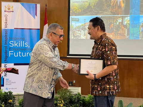 Forum Ngobrol Inspirasi Vokasi (NGOPI) Kamar Dagang dan Industri (KADIN) DIY di Yogyakarta, Rabu (10/6). Foto: Pandangan Jogja/Fei Inguliman