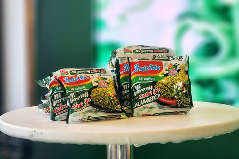 Acara jumpa pers Indomie Mie Goreng Cabe Ijo akhirnya kembali, kini rasanya lebih pedas dan gurih, yang digelar di Urban Forest Cipete. Foto: Ela Nurlaela/kumparan