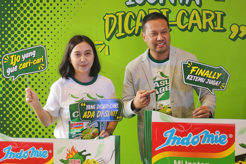 Acara jumpa pers Indomie Mie Goreng Cabe Ijo akhirnya kembali, kini rasanya lebih pedas dan gurih, yang digelar di Urban Forest Cipete. Foto: Ela Nurlaela/kumparan