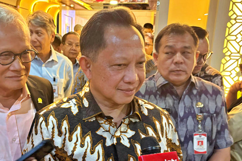 Menteri Dalam Negeri Tito Karnavian di Kompleks Parlemen, Senayan, Jakarta, Kamis (11/6/2026). Foto: Nasywa Athifah/kumparan