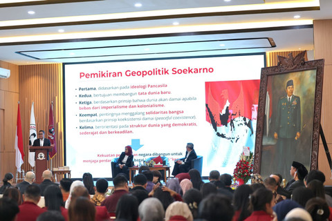 Sekjen PDIP, Hasto Kristiyanto saat Mengisi Kuliah Umum tentang Pemikiran Geopolitik Bung Karno di Universitas Bung Karno, Jakarta, Kamis (11/6/2026). Foto: Dok. PDIP