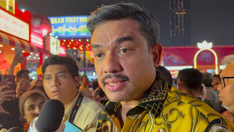 Menteri UMKM Maman Abdurrahman saat ditemui usai mengikuti peresmian Jakarta Fair 2026 di JIExpo Kemayoran, Jakarta, Kamis (11/6/2026). Foto: Nauval Pratama/kumparan