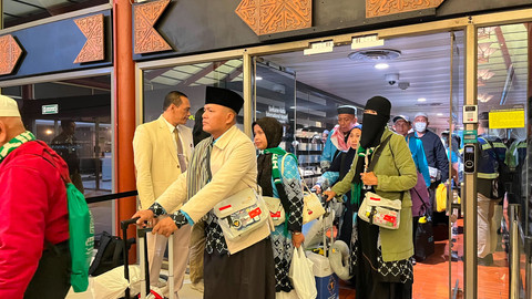 Jemaah haji saat tiba di Indonesia. Foto: Dok. Kemenhaj RI