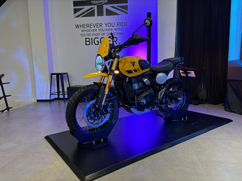 Triump Scrambler 400 XC. Foto: Fitra Andrianto/kumparan