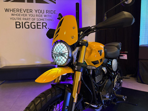 Triump Scrambler 400 XC. Foto: Fitra Andrianto/kumparan