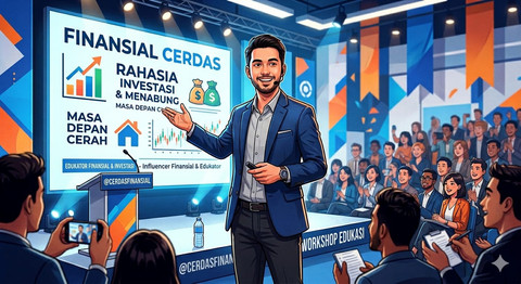 Ilustrasi Influencer Investasi. Foto: Generate by Gemini