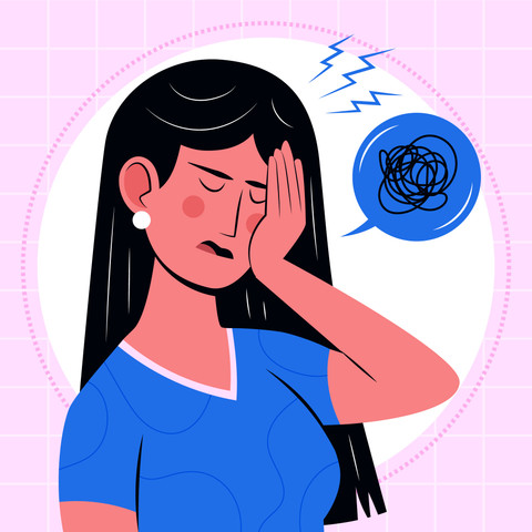 ilustrasi: sakit kepala sebelah (migraine) (sumber: freepik.com)