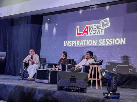 Gelaran LA Indie Movie 2026 digelar di kawasan Senayan, Jakarta. Foto: Aprilandika Pratama/kumparan