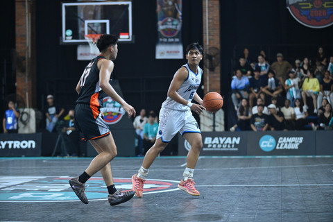 Final Campus League Basketball Season 1 2026 kategori Putra Universitas Kristen Satya Wacana (UKSW) melawan Institut Perbanas Jakarta di UPH Basketball Court, Tangerang, Sabtu (13/6/2026). Foto: Dok. Campus League