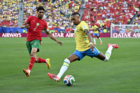 Laga Brasil vs Maroko di Piala Dunia 2026. Foto: Dylan Martinez/REUTERS